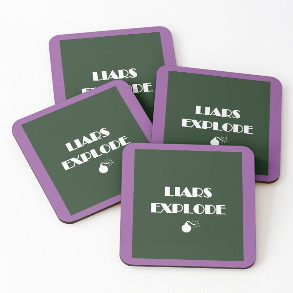 Item preview, Liars Explode Funny Sayings Quote Typography designed and sold by Marleeca.