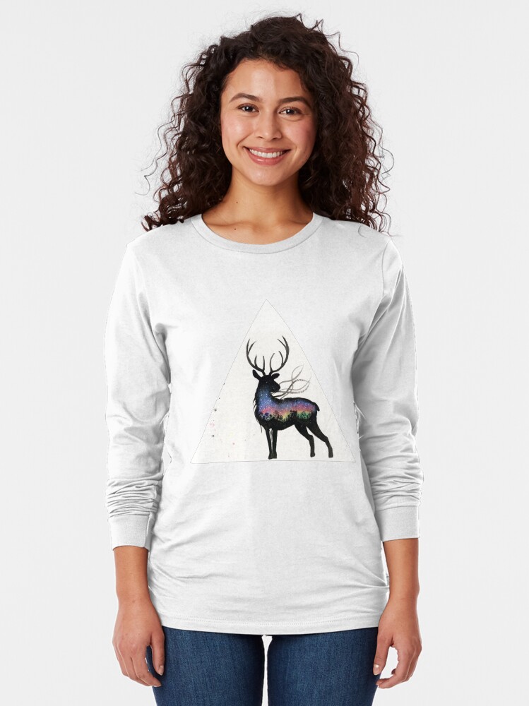 Alternate view of Aurora Australis Stag Long Sleeve T-Shirt