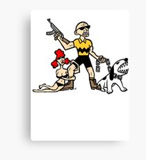 Bad Ass Charlie Brown Canvas Print