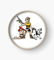 Bad Ass Charlie Brown Clock