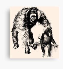 vector monkey Canvas Print