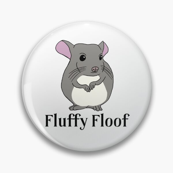 Item preview, Fluffy Floof Chinchilla: Cute Chinchilla for Chinchilla Lovers, Black designed and sold by Mochi-Merch.