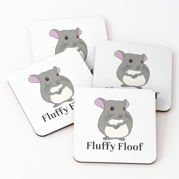 Item preview, Fluffy Floof Chinchilla: Cute Chinchilla for Chinchilla Lovers, Black designed and sold by Mochi-Merch.