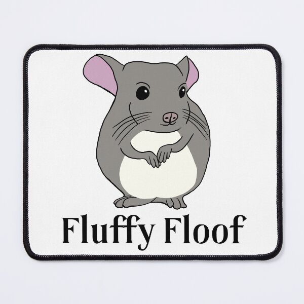 Item preview, Fluffy Floof Chinchilla: Cute Chinchilla for Chinchilla Lovers, Black designed and sold by Mochi-Merch.