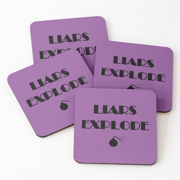 Item preview, Liars Explode Funny Sayings Quote Typography designed and sold by Marleeca.