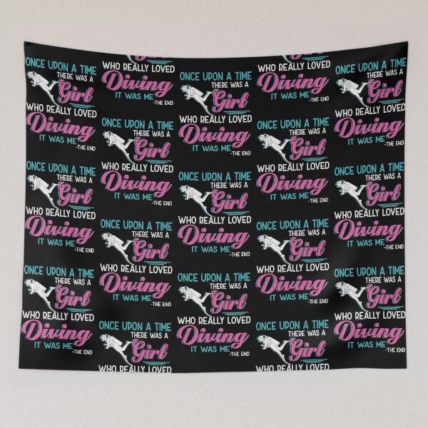 Item preview, One upon a time there was a girl who really loved Diving designed and sold by Vanthuandesign.