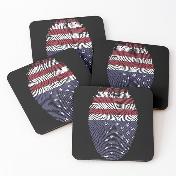 Item preview, fingerprint of American flag upside down.   designed and sold by RachelsApparel.