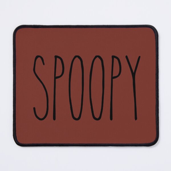 Item preview, Spoopy in Black on Autumn Red designed and sold by SunnyKiwiCo.