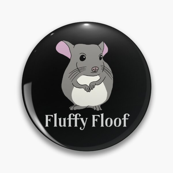 Item preview, Fluffy Floof Chinchilla: Cute Chinchilla for Chinchilla Lovers, White designed and sold by Mochi-Merch.