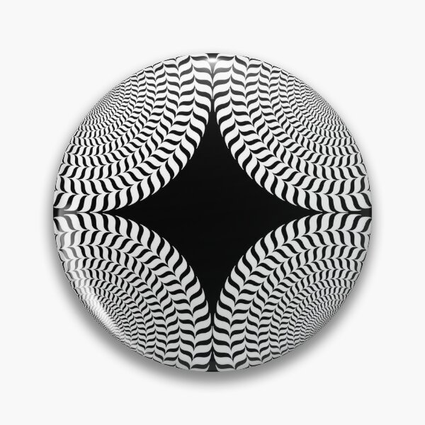 Psychedelic Hypnotic Visual Illusion Pin