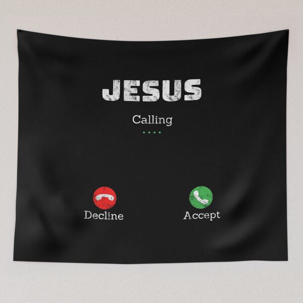 Item preview, Jesus Is Calling Christian Shirt designed and sold by PuPPuB.