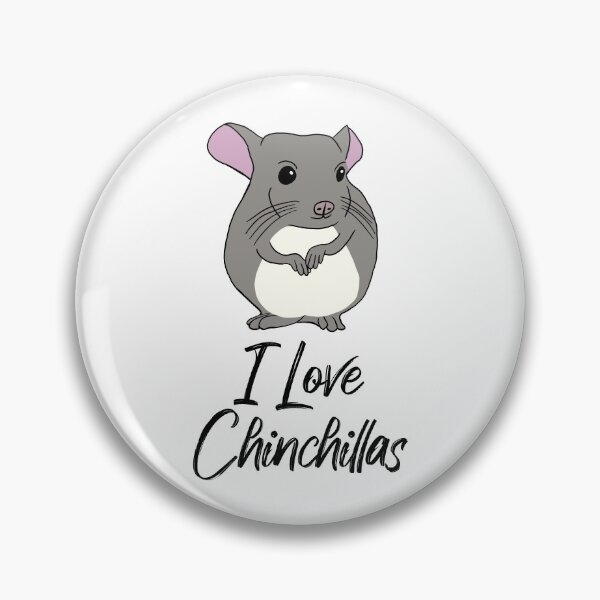Item preview, I Love Chinchillas: Cute Chinchilla for Chinchilla Lovers, Black designed and sold by Mochi-Merch.