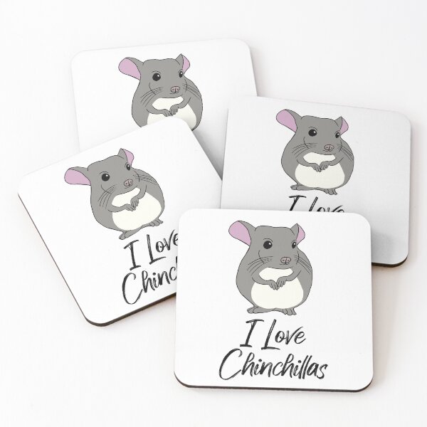 Item preview, I Love Chinchillas: Cute Chinchilla for Chinchilla Lovers, Black designed and sold by Mochi-Merch.