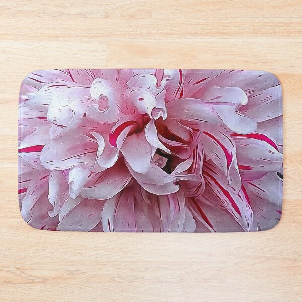 Item preview, Red and White Candy Cane Striped Dahlia designed and sold by SeaChangeDesign.