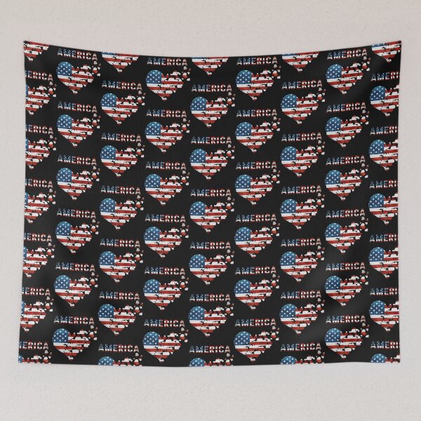 Item preview, I Love America Flag Heart   designed and sold by RachelsApparel.