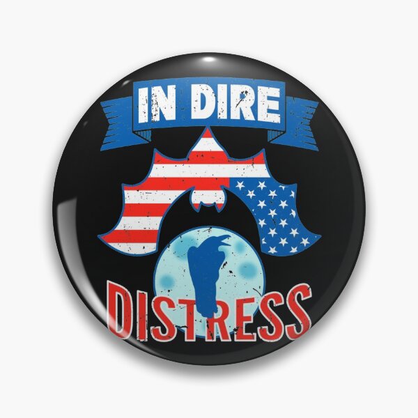 Item preview, In Dire Distress Upside Down Flag Funny Halloween   designed and sold by RachelsApparel.