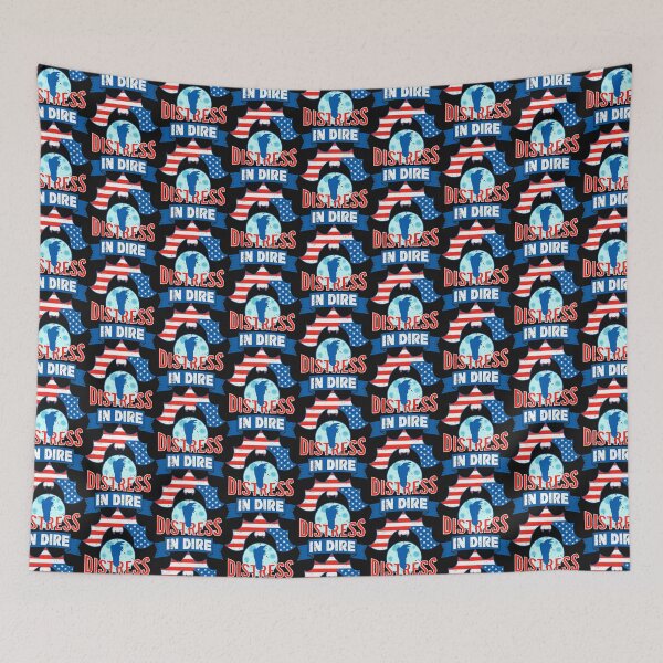 Item preview, In Dire Distress Upside Down Flag Funny Halloween   designed and sold by RachelsApparel.