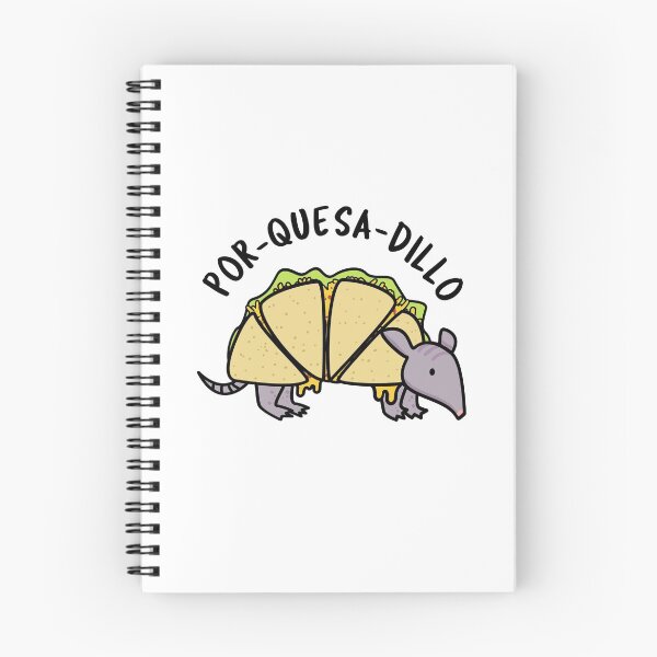 Item preview, Por-Quesa-dillo Animal Pun designed and sold by punnybone.