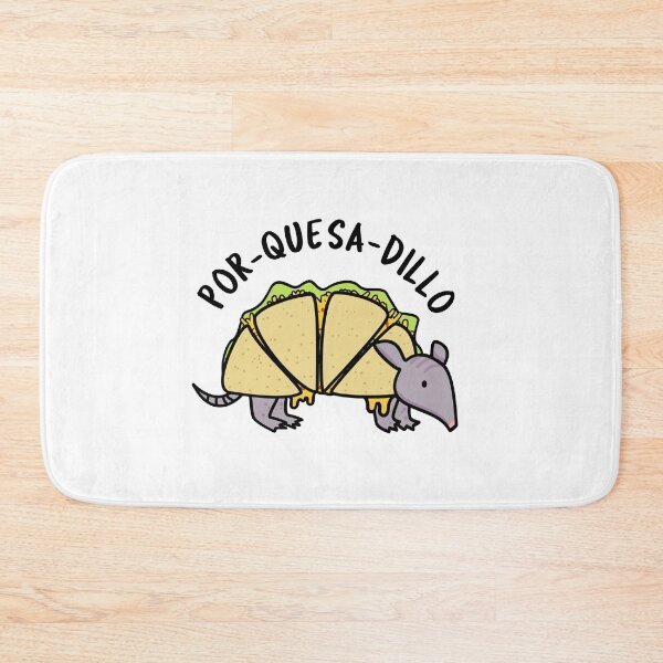 Item preview, Por-Quesa-dillo Animal Pun designed and sold by punnybone.