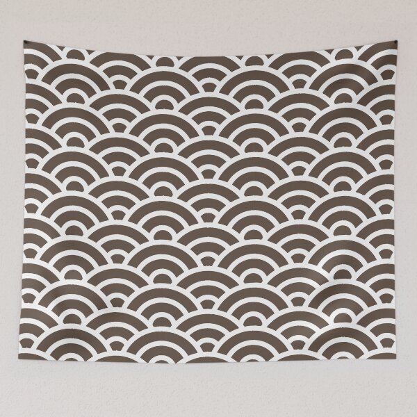 Item preview, KUROTOBI 30 Seigaiha Waves - Energetic Ver. | Japanese Pattern Wagara designed and sold by Polariszero.