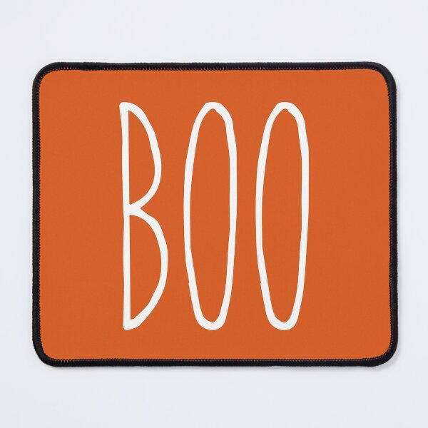 Item preview, Boo in White on Autumn Orange designed and sold by SunnyKiwiCo.