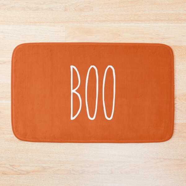 Item preview, Boo in White on Autumn Orange designed and sold by SunnyKiwiCo.