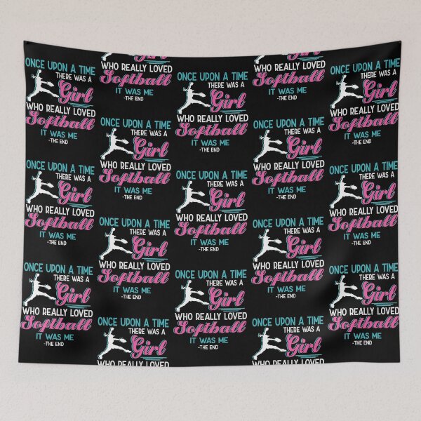 Item preview, One upon a time there was a girl who really loved Softball designed and sold by Vanthuandesign.