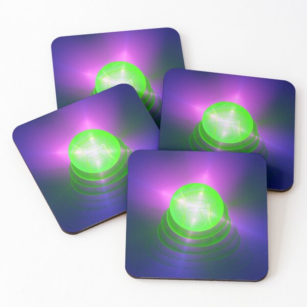 Item preview, Green light planet #Fractal Art designed and sold by blackhalt.