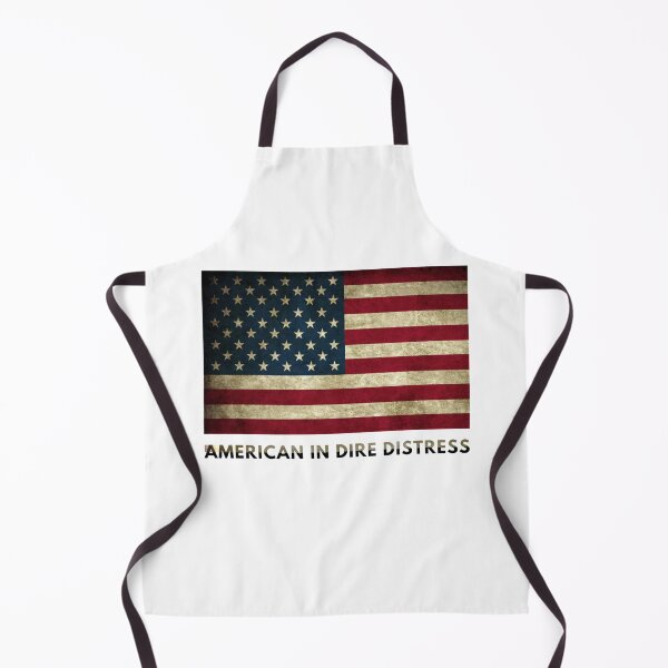 Item preview, UPSIDE DOWN AMERICAN FLAG Distress Rebel Black On White designed and sold by RachelsApparel.