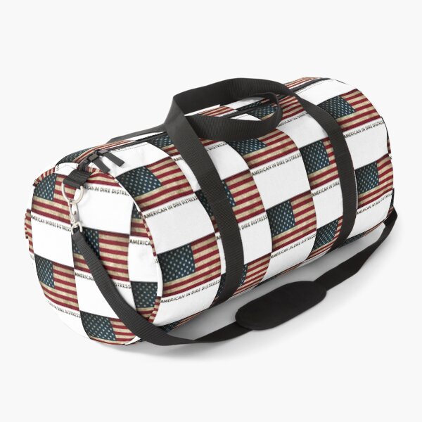 Item preview, UPSIDE DOWN AMERICAN FLAG Distress Rebel Black On White     designed and sold by RachelsApparel.