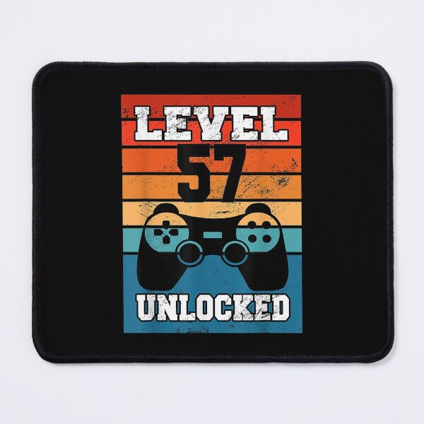 Item preview,  57 Level Unlocked Years Old Retro 80s 57th Birthday Gamer designed and sold by sandyq55.