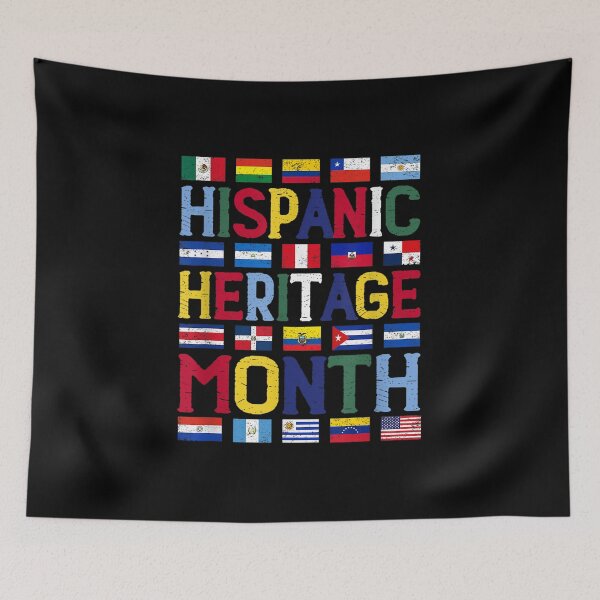 Item preview,  Hispanic Heritage Month Vintage Latino Countries Flags designed and sold by bonytmrz.