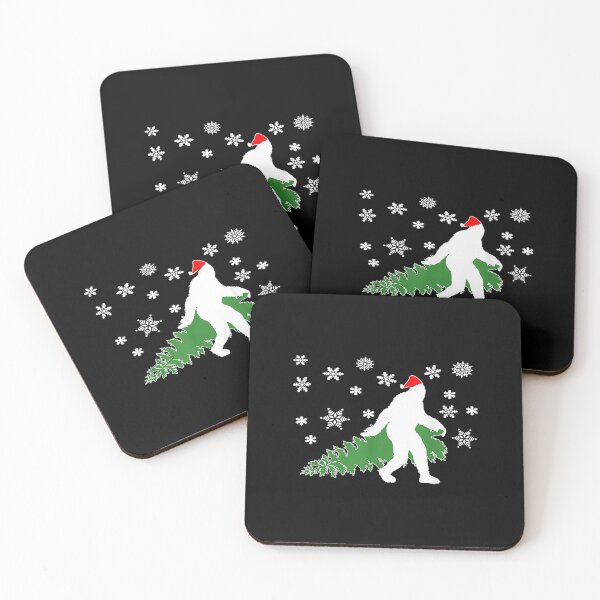 Item preview,  Bigfoot Squatching Through Snow Xmas Christmas Tree Gift designed and sold by olivee79.