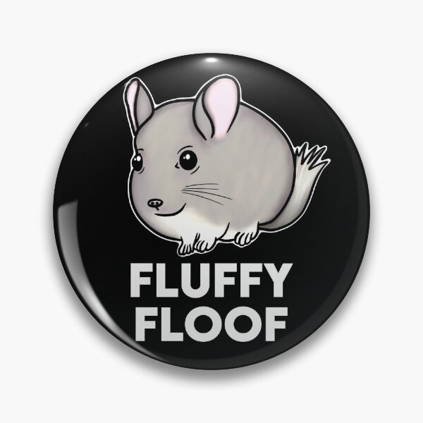 Item preview, Fluffy Floof Chubby Chinchilla for Chinchilla Lovers, White designed and sold by Mochi-Merch.