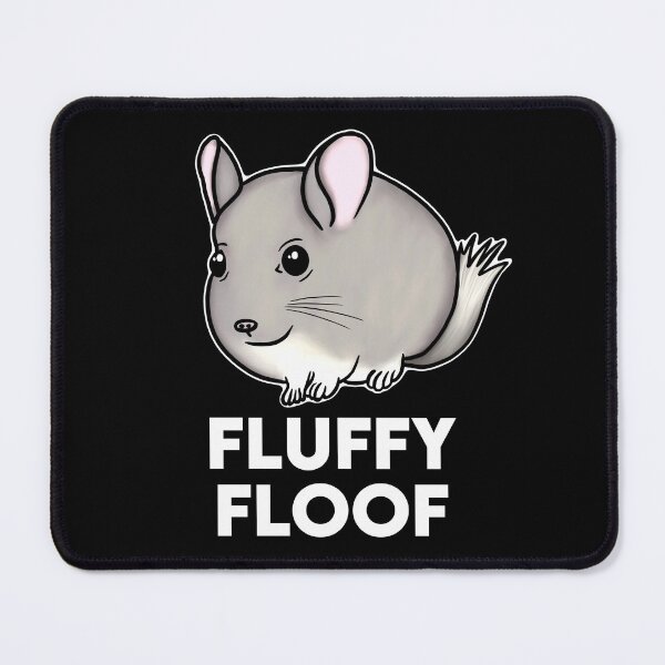 Item preview, Fluffy Floof Chubby Chinchilla for Chinchilla Lovers, White designed and sold by Mochi-Merch.