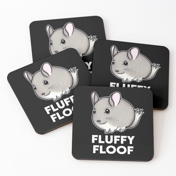 Item preview, Fluffy Floof Chubby Chinchilla for Chinchilla Lovers, White designed and sold by Mochi-Merch.