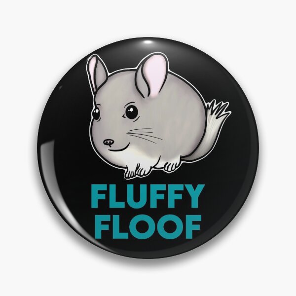 Item preview, Fluffy Floof Chubby Chinchilla for Chinchilla Lovers, Blue designed and sold by Mochi-Merch.