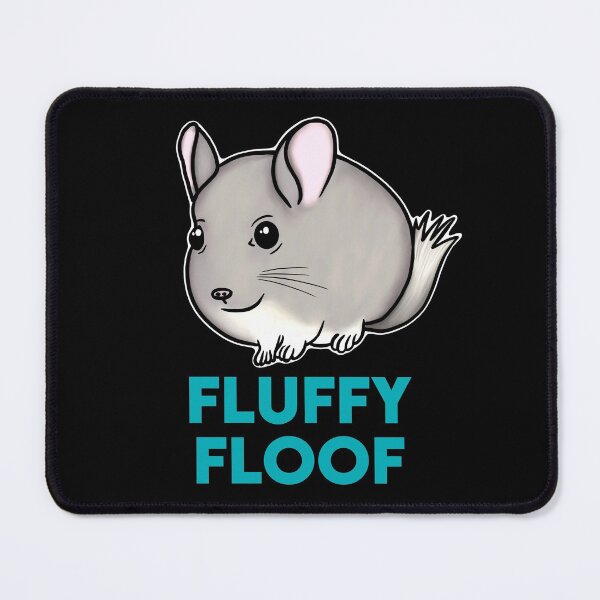 Item preview, Fluffy Floof Chubby Chinchilla for Chinchilla Lovers, Blue designed and sold by Mochi-Merch.