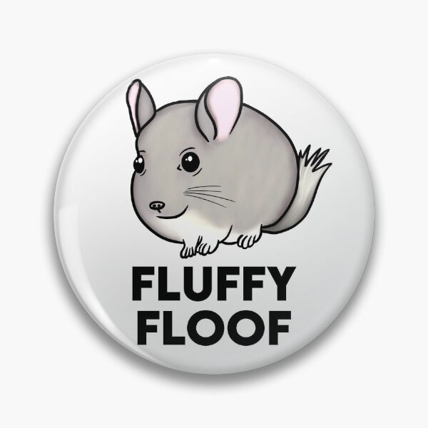 Item preview, Fluffy Floof Chubby Chinchilla for Chinchilla Lovers, Black designed and sold by Mochi-Merch.