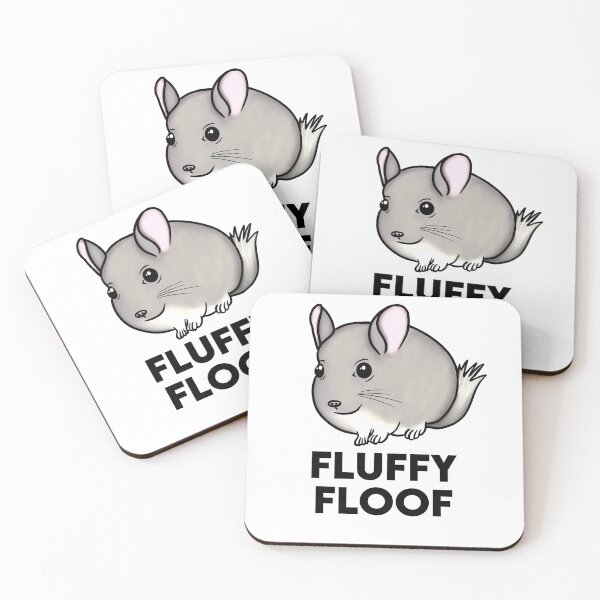 Item preview, Fluffy Floof Chubby Chinchilla for Chinchilla Lovers, Black designed and sold by Mochi-Merch.
