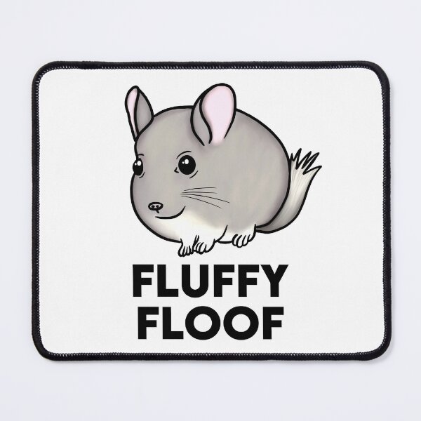 Item preview, Fluffy Floof Chubby Chinchilla for Chinchilla Lovers, Black designed and sold by Mochi-Merch.