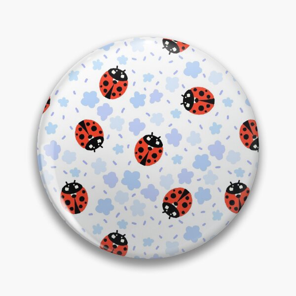 Item preview, Ladybugs Ladybirds in a blue flowers garden designed and sold by ApiladaV.