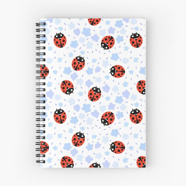 Item preview, Ladybugs Ladybirds in a blue flowers garden designed and sold by ApiladaV.