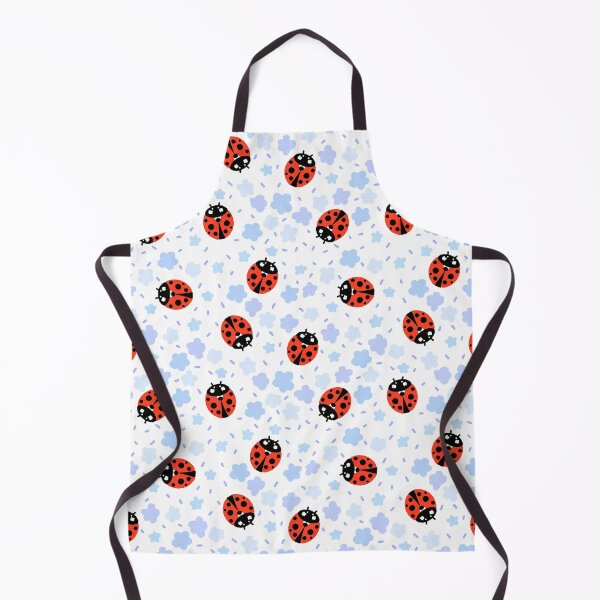 Item preview, Ladybugs Ladybirds in a blue flowers garden designed and sold by ApiladaV.