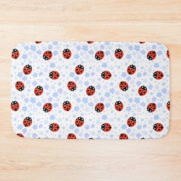 Item preview, Ladybugs Ladybirds in a blue flowers garden designed and sold by ApiladaV.