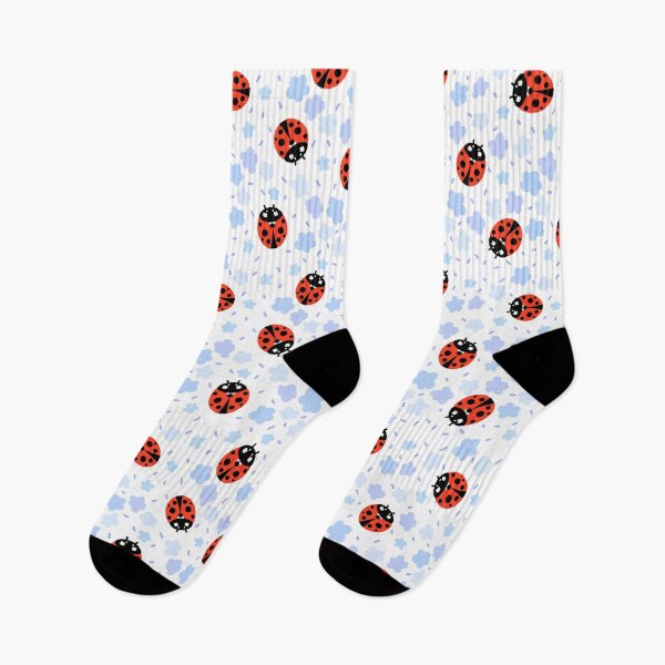 Item preview, Ladybugs Ladybirds in a blue flowers garden designed and sold by ApiladaV.