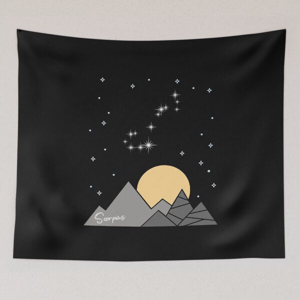 Item preview, The Scorpius  Zodiac Constellation Geometric Design designed and sold by koonam.