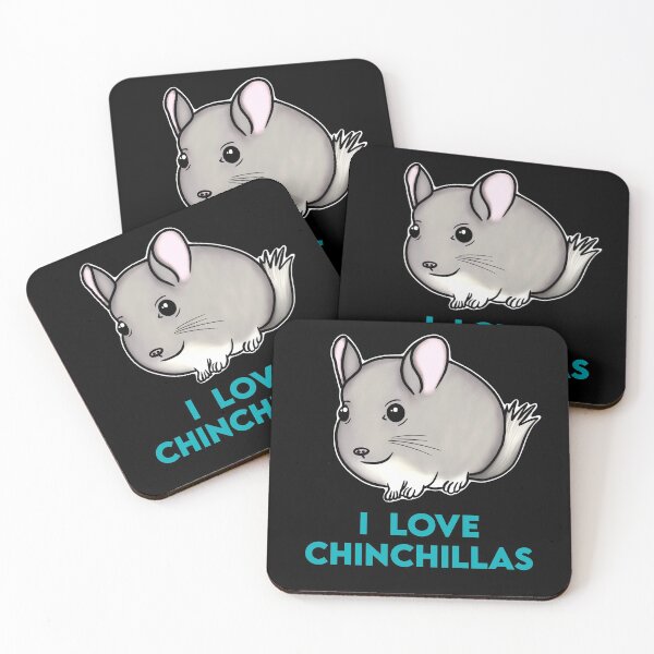 Item preview, I Love Chinchillas Chubby Chinchilla for Chinchilla Lovers, Blue designed and sold by Mochi-Merch.