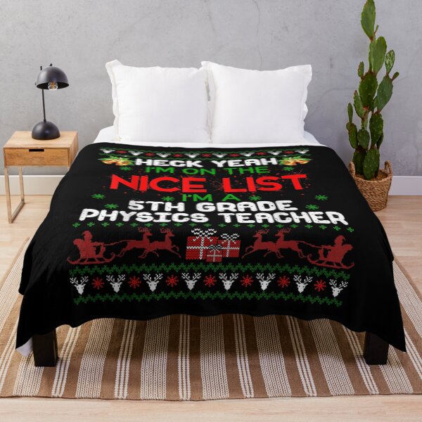 Item preview, Im 5th Grade Physics Teacher Ugly Sweater Teaching Xmas designed and sold by bonytmrz.