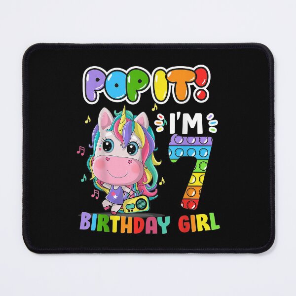 Item preview, Im Years Old 7th Birthday Unicorn Girls Pop Fidget designed and sold by bonytmrz.